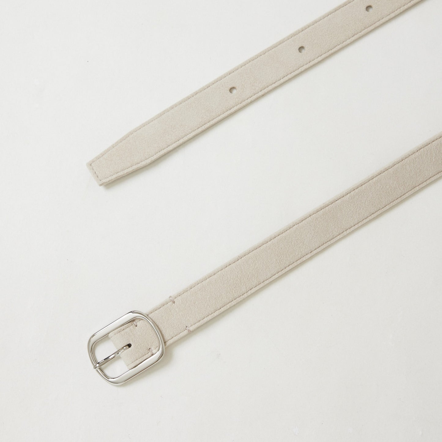 8 hole belt Beige