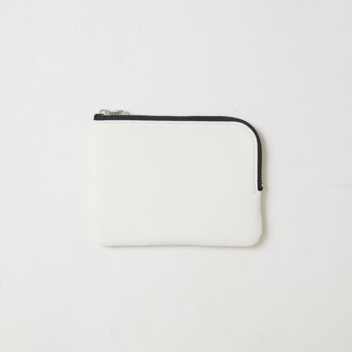 L-shaped zip pouch スモール off white