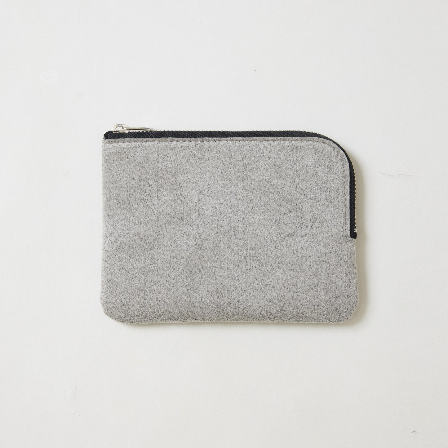 L-shaped zip pouch スモール mixgray
