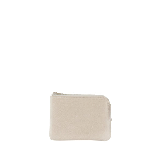 L-shaped zip pouch スモール Beige