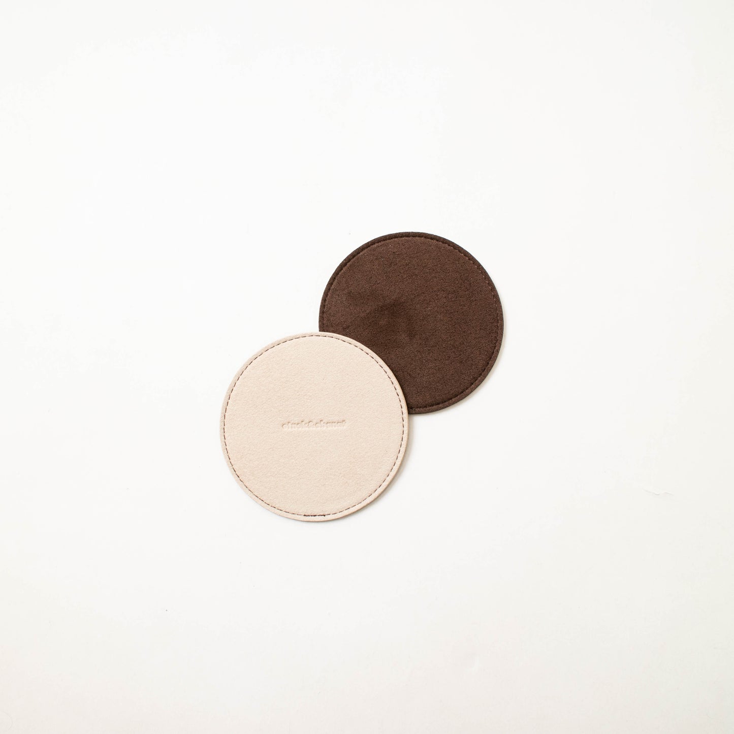 Coaster Set Beige×bottlebrown