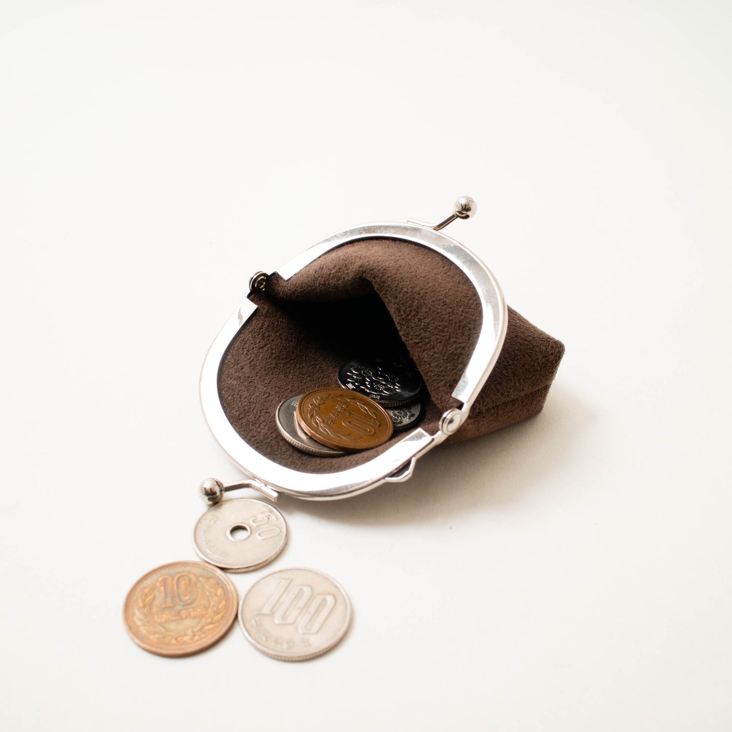 Mini Clasp Purse bottlebrown