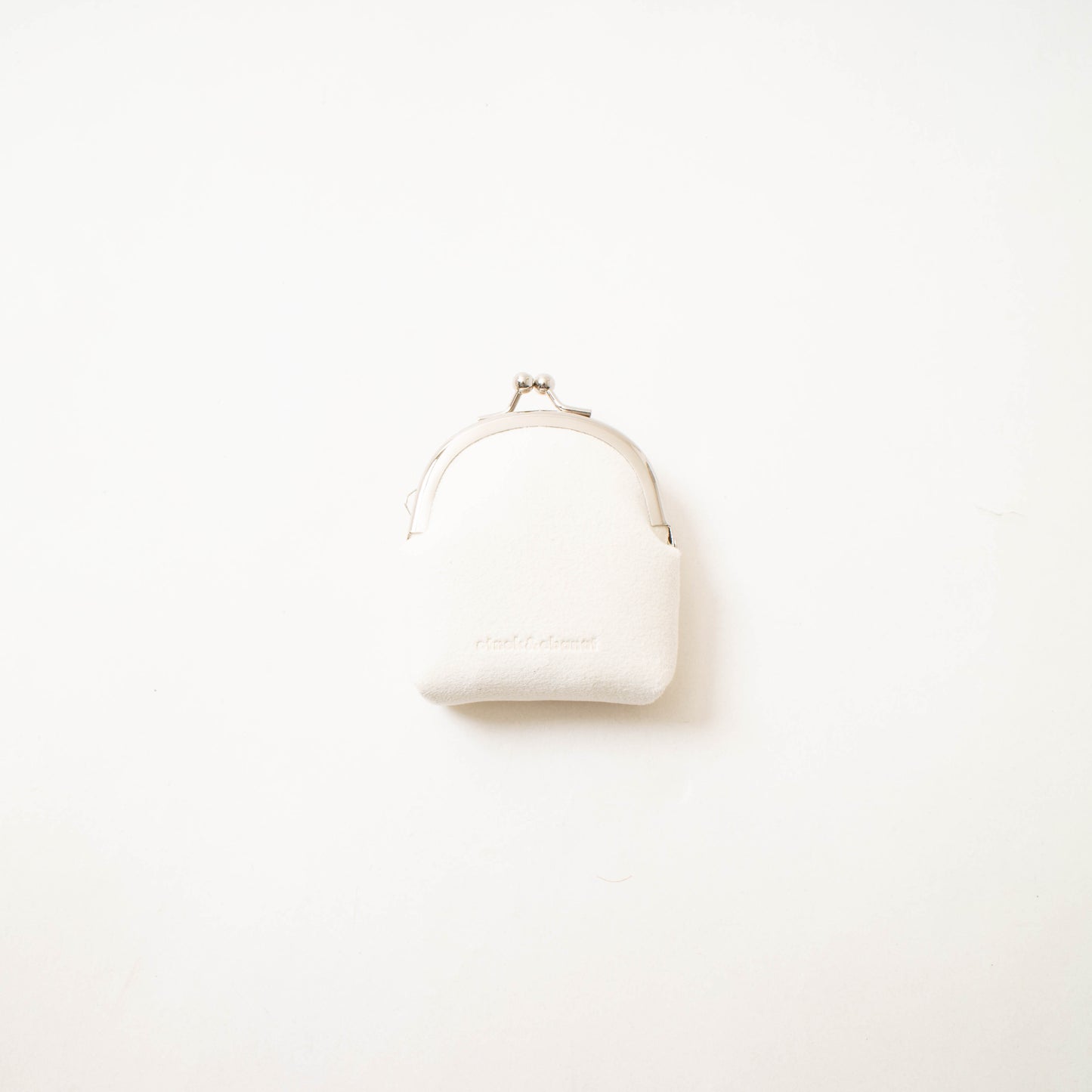 Mini Clasp Purse off white