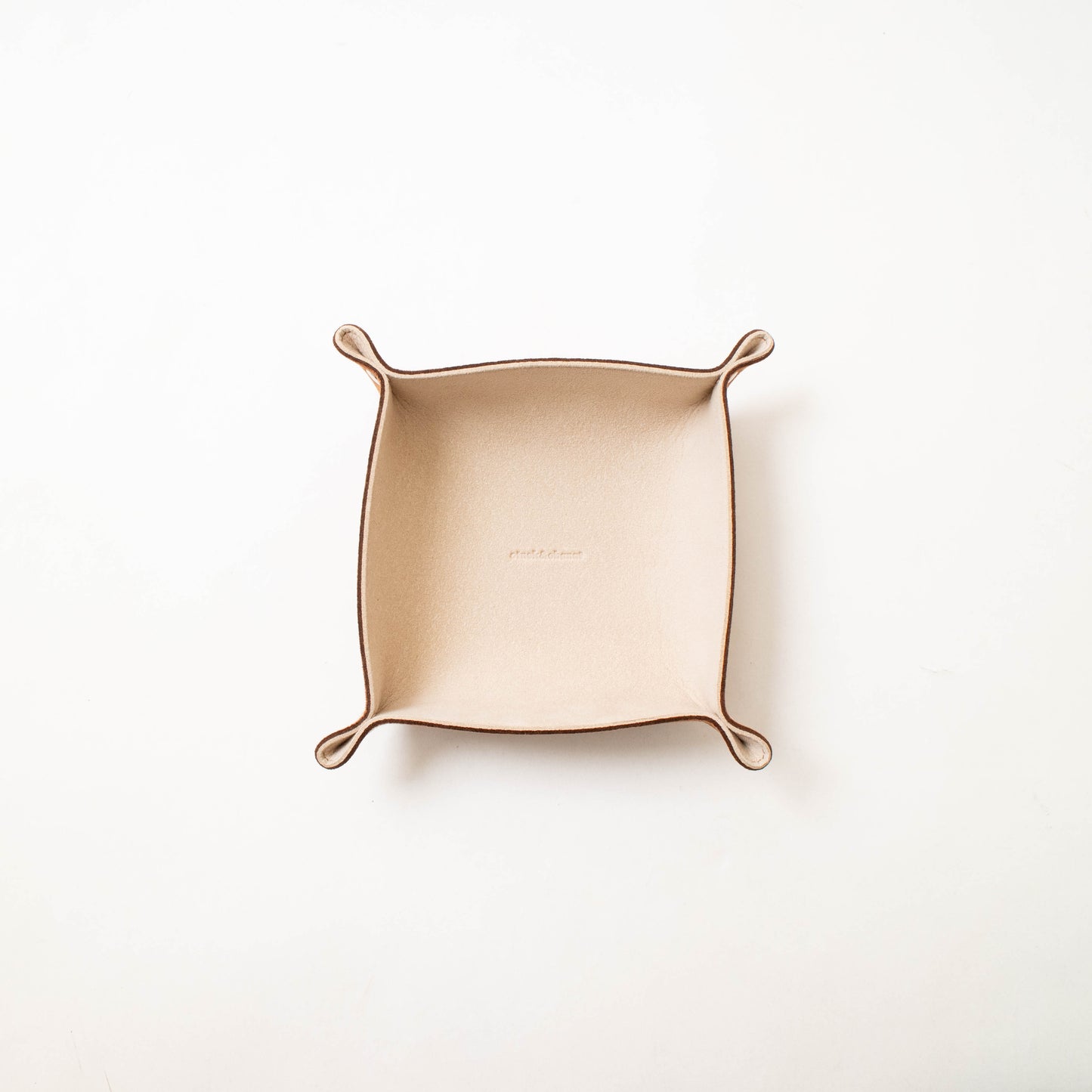 Square Tray Beige×almond