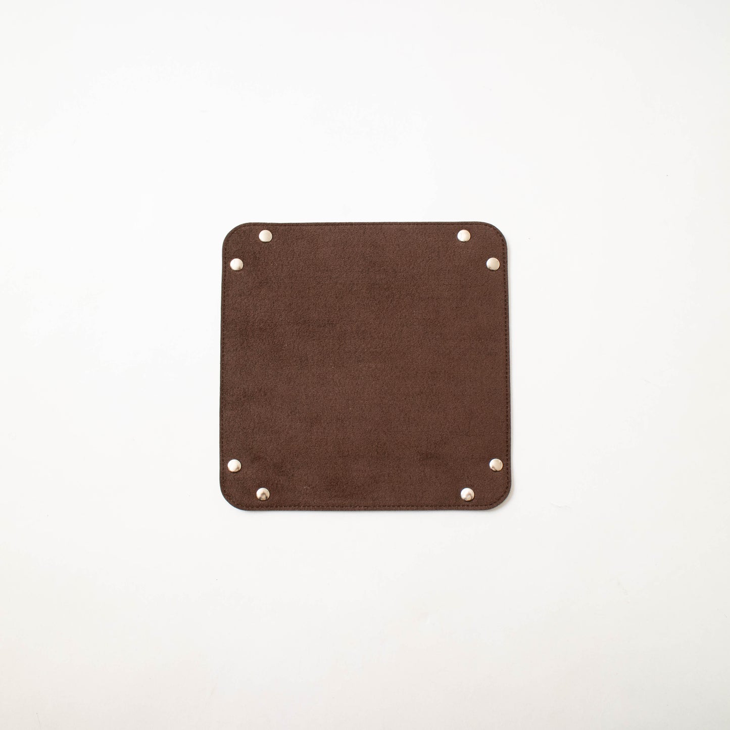 Square Tray Beige×bottlebrown