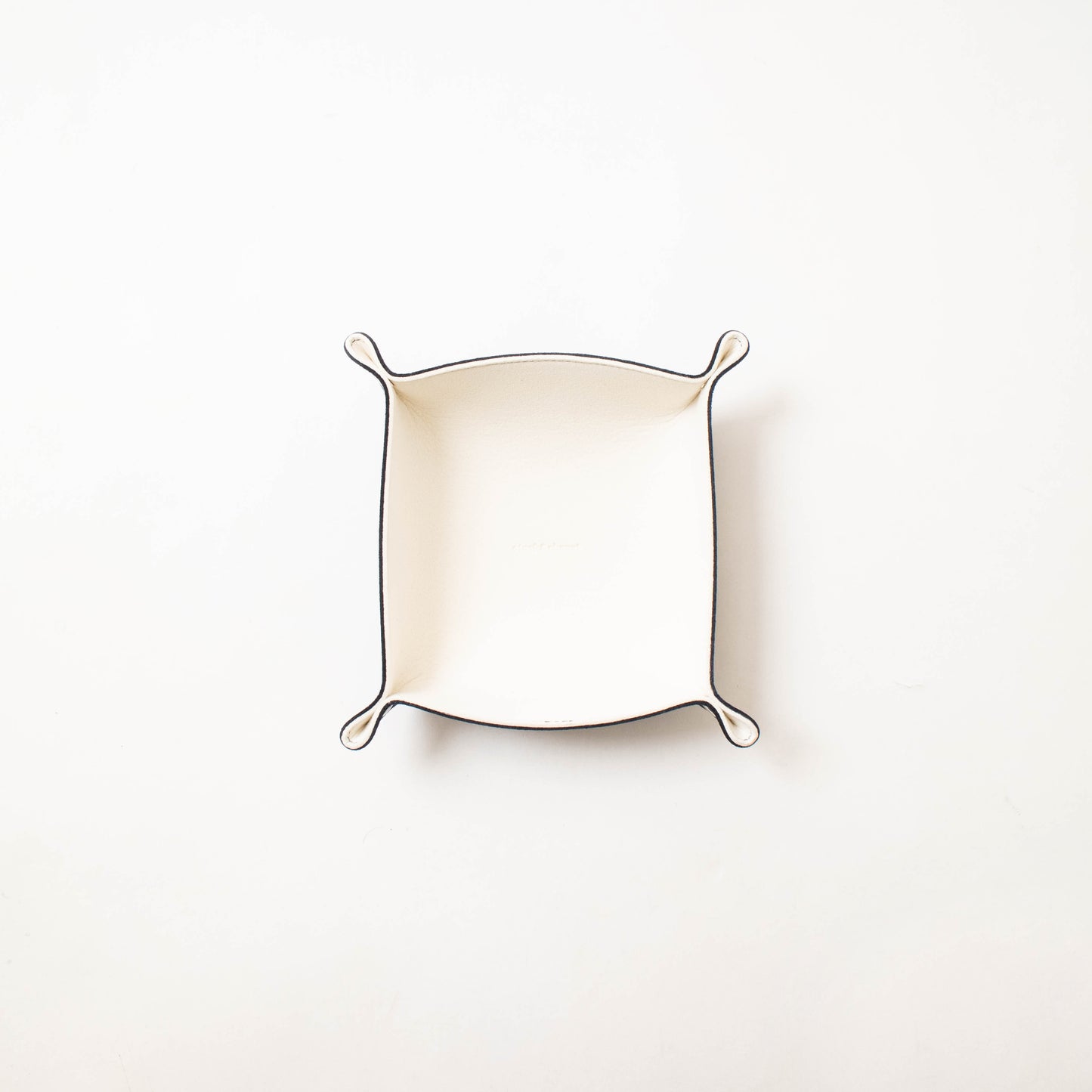 Square Tray off white×navy