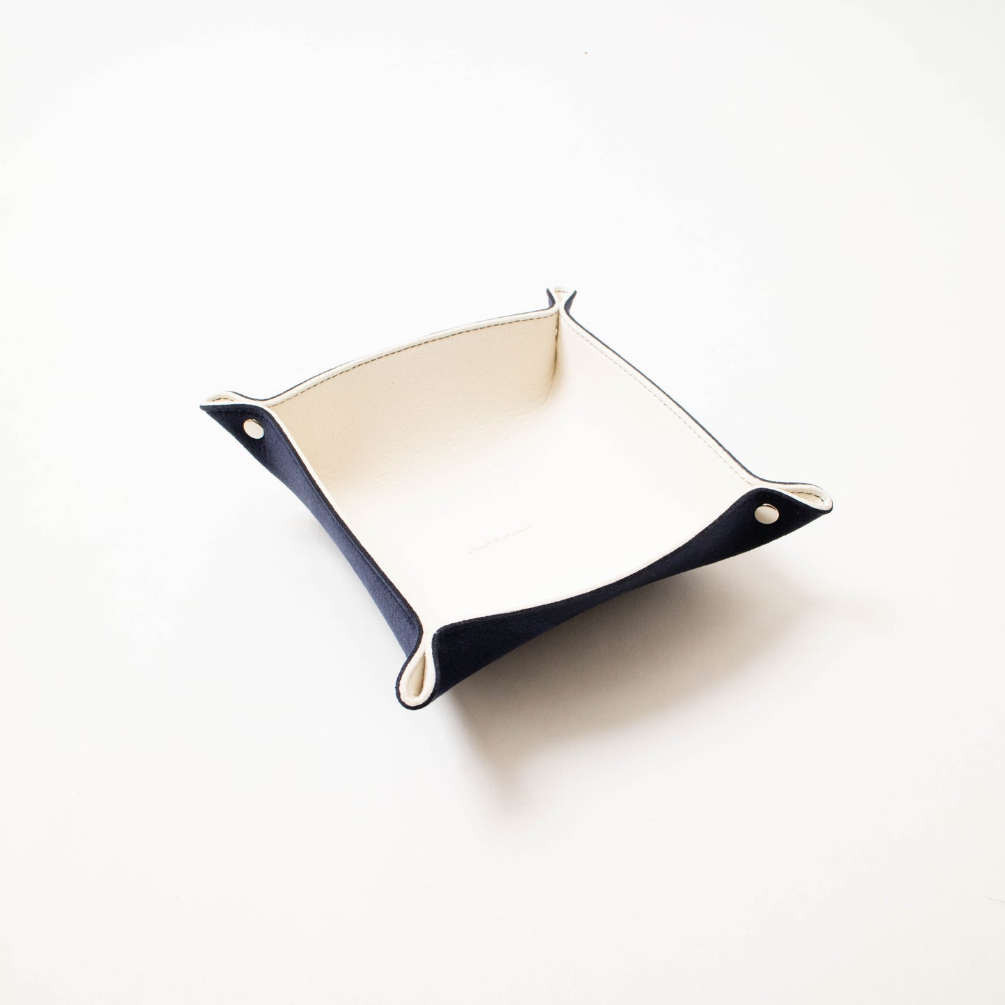 Square Tray off white×navy