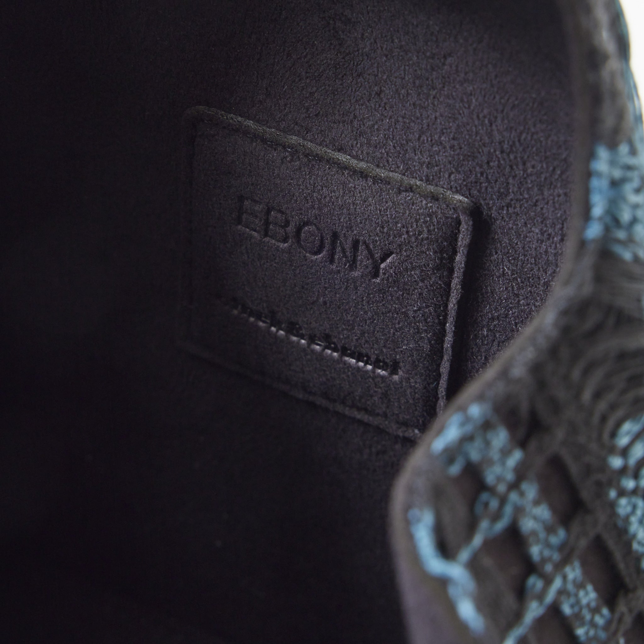 EBONY Collaboration ANNIE -Mix Lace- black × blue