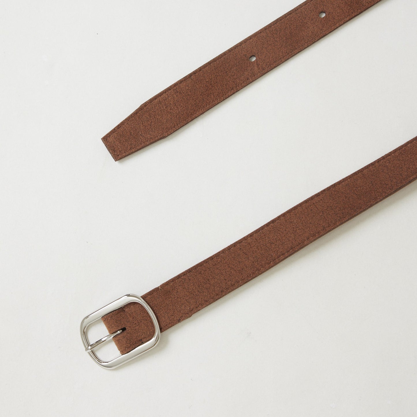 8 hole belt almond