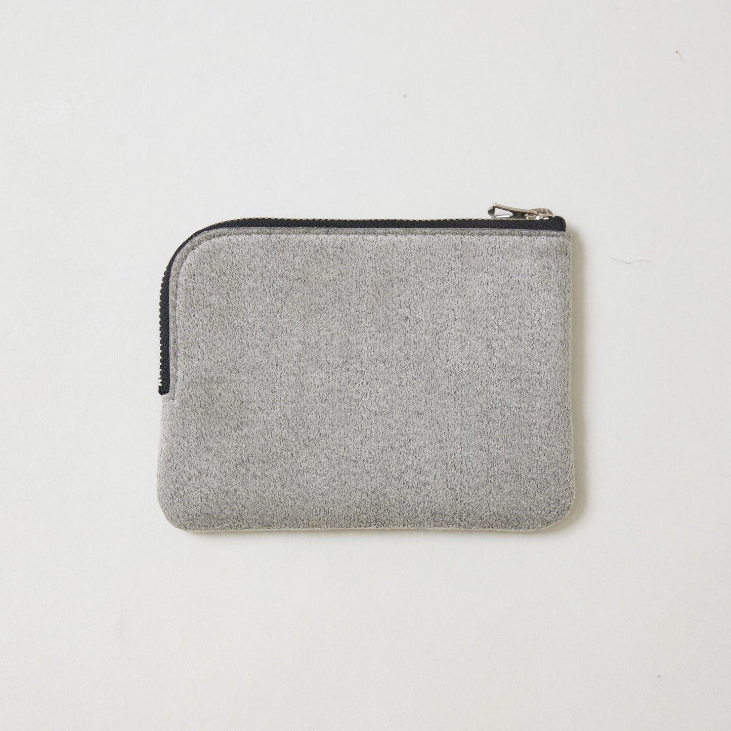 L-shaped zip pouch スモール mixgray