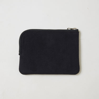 L-shaped zip pouch スモール Black