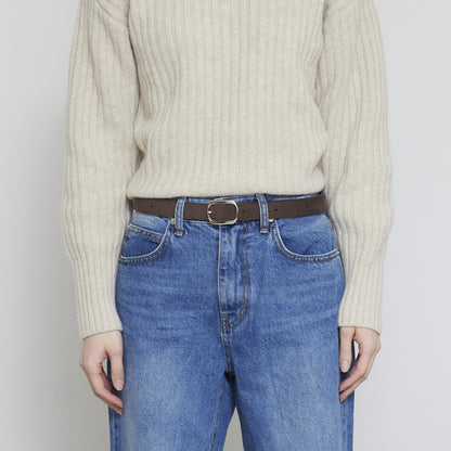 8 hole belt bottlebrown