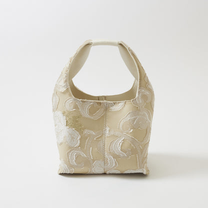 EBONY Collaboration ANNIE -Flower Cut Jacquard- black × blue