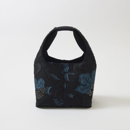 EBONY Collaboration ANNIE -Flower Cut Jacquard- black × blue