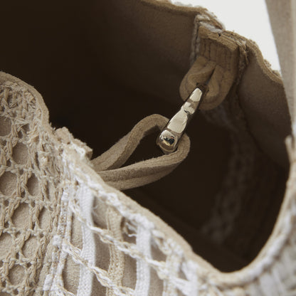 EBONY Collaboration ANNIE -Mix Lace- beige × white