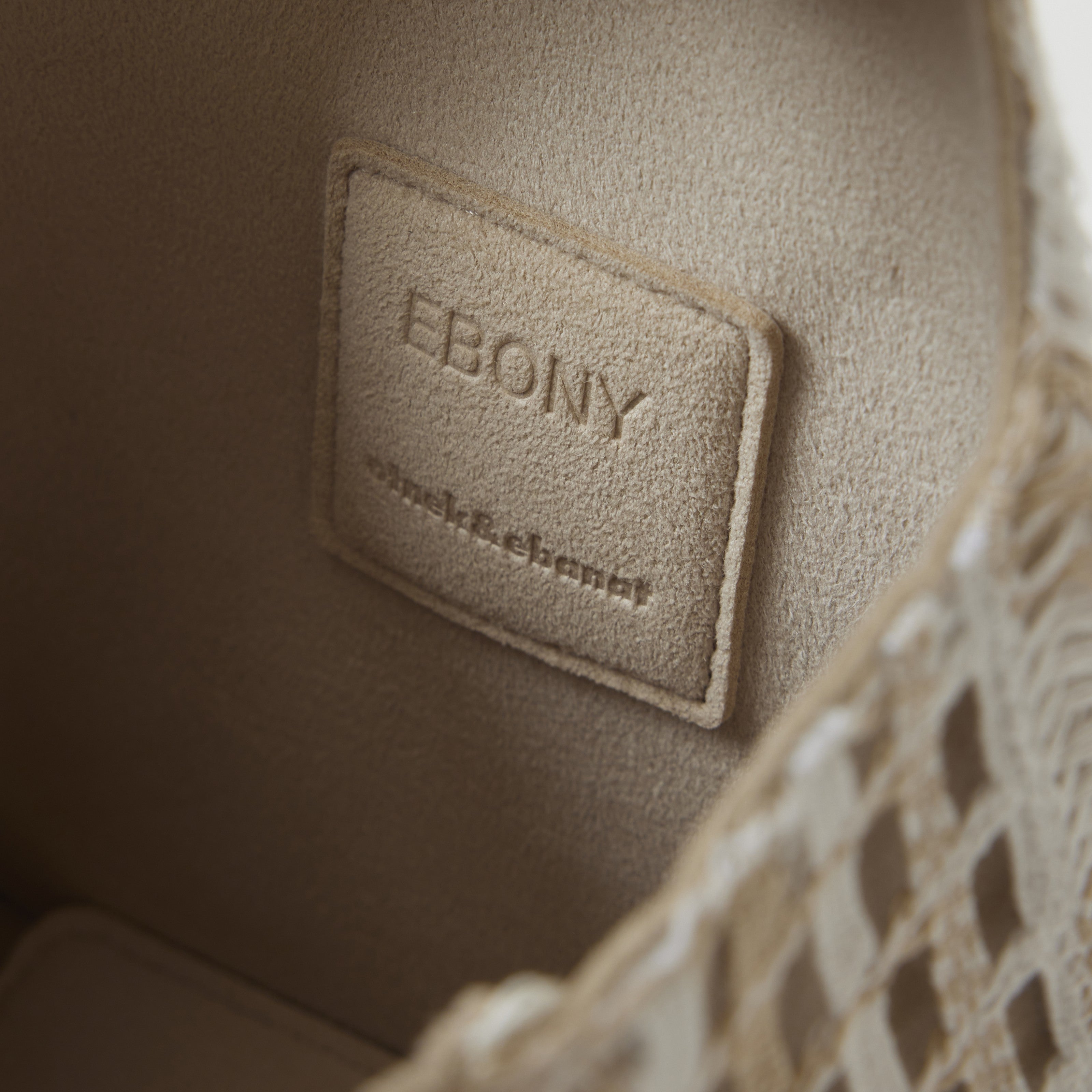 EBONY Collaboration ANNIE -Mix Lace- beige × white