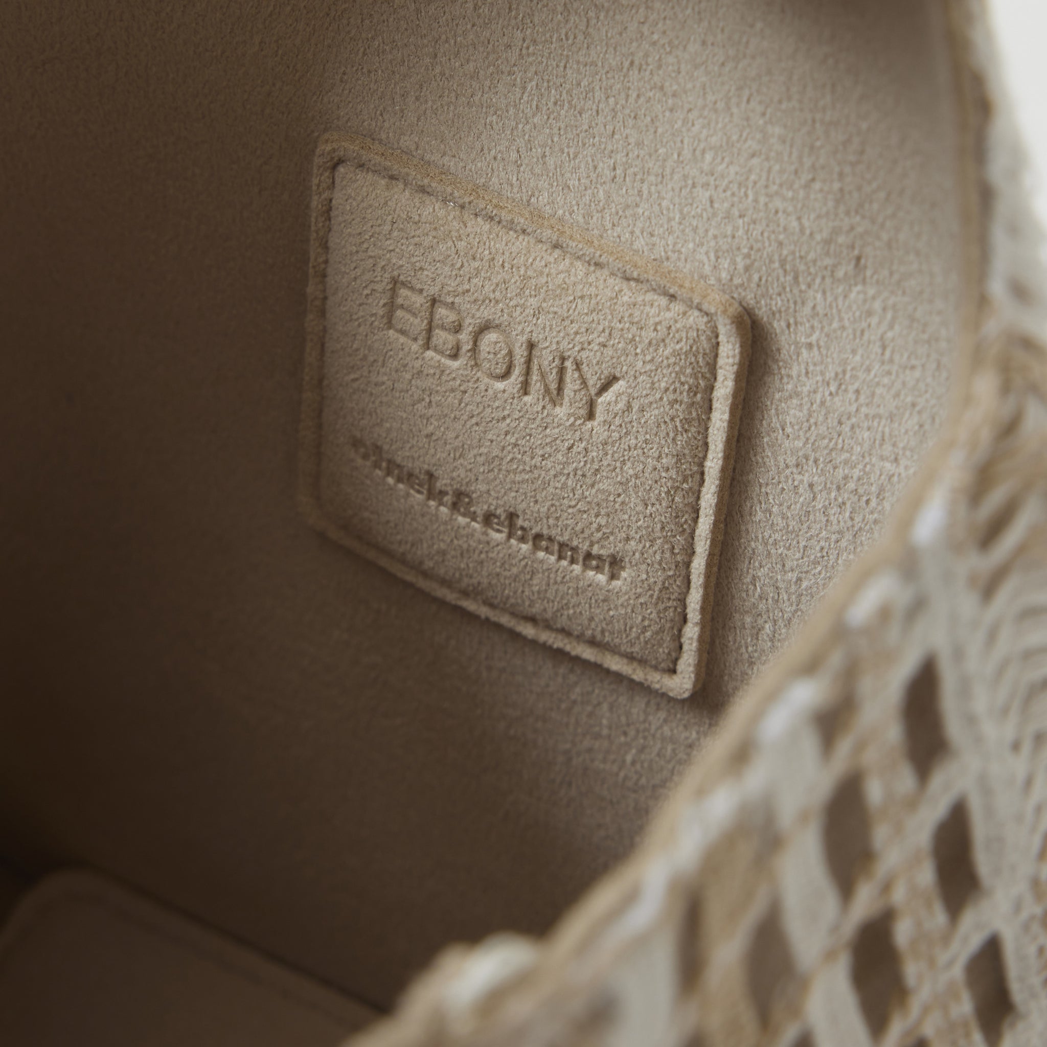 EBONY Collaboration ANNIE -Mix Lace- beige × white