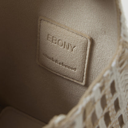 EBONY Collaboration ANNIE -Mix Lace- beige × white