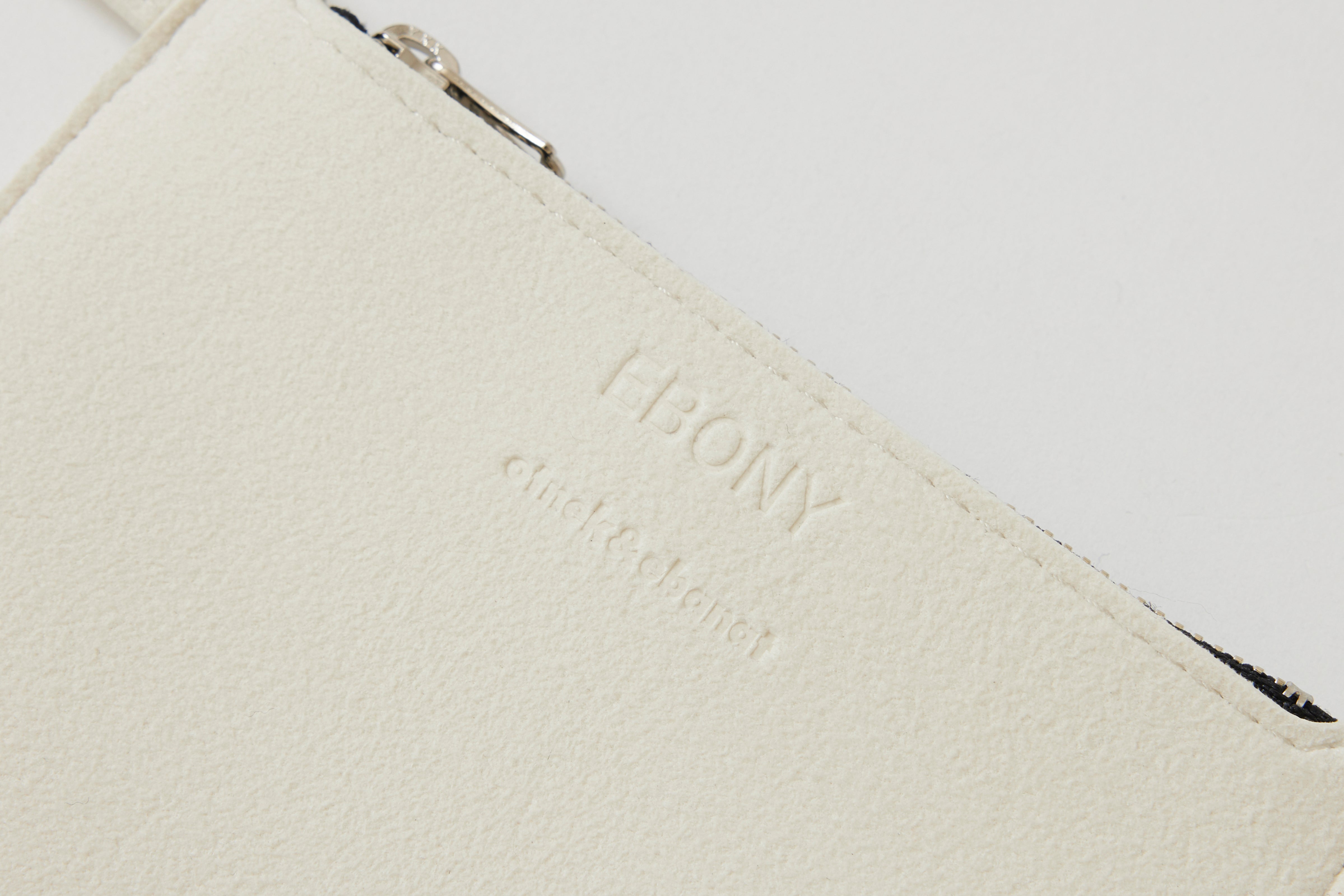 EBONY Collaboration ANNIE -Flower Cut Jacquard- beige × white