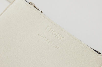 EBONY Collaboration ANNIE -Flower Cut Jacquard- black × blue