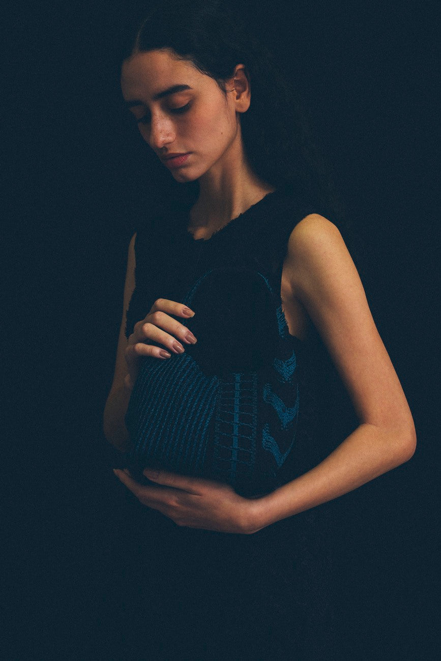 EBONY Collaboration ANNIE -Mix Lace- black × blue