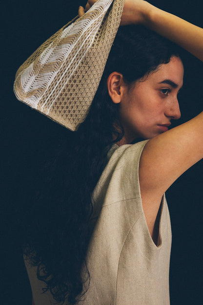 EBONY Collaboration ANNIE -Mix Lace- beige × white