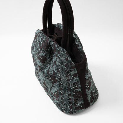 GOULT small Flower Embroidery black × blue