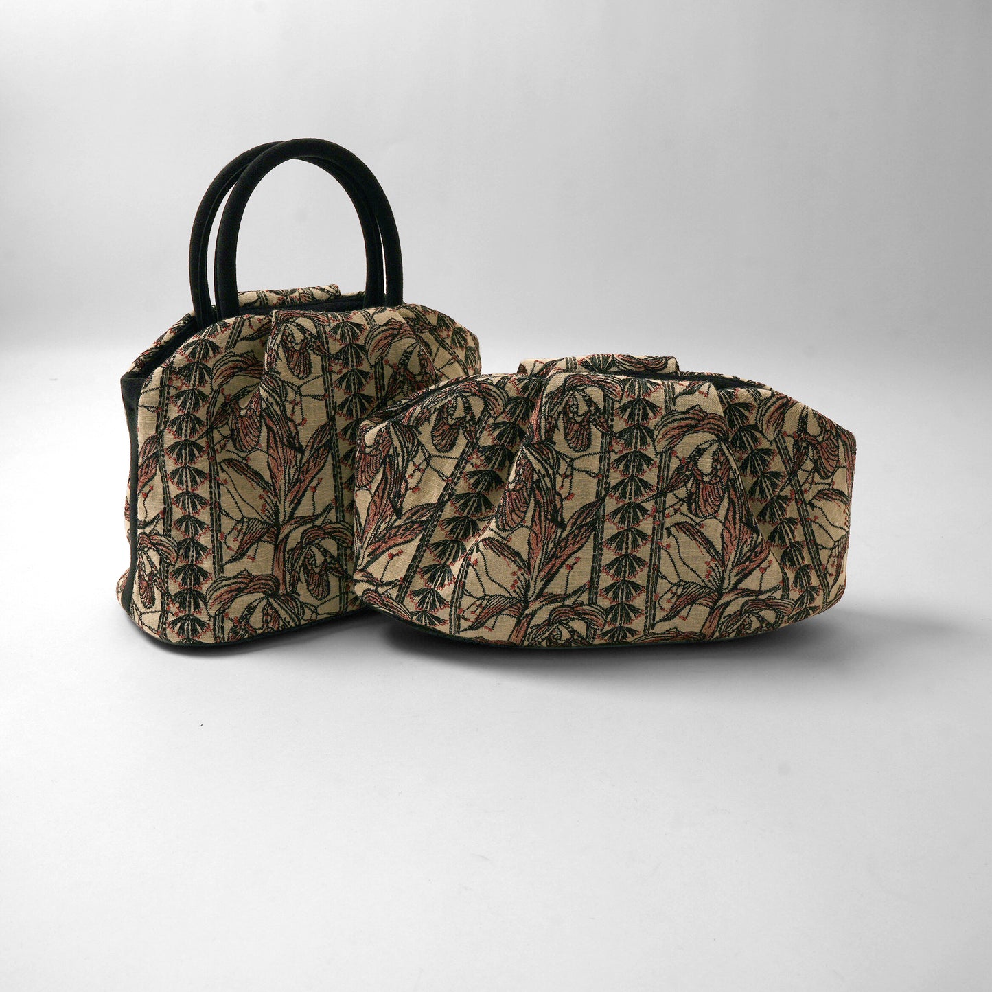 GOULT small Flower Embroidery camel × black