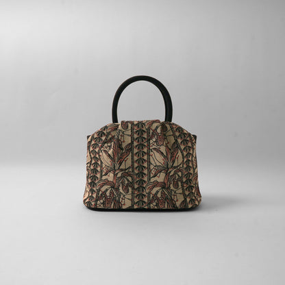 GOULT small Flower Embroidery camel × black