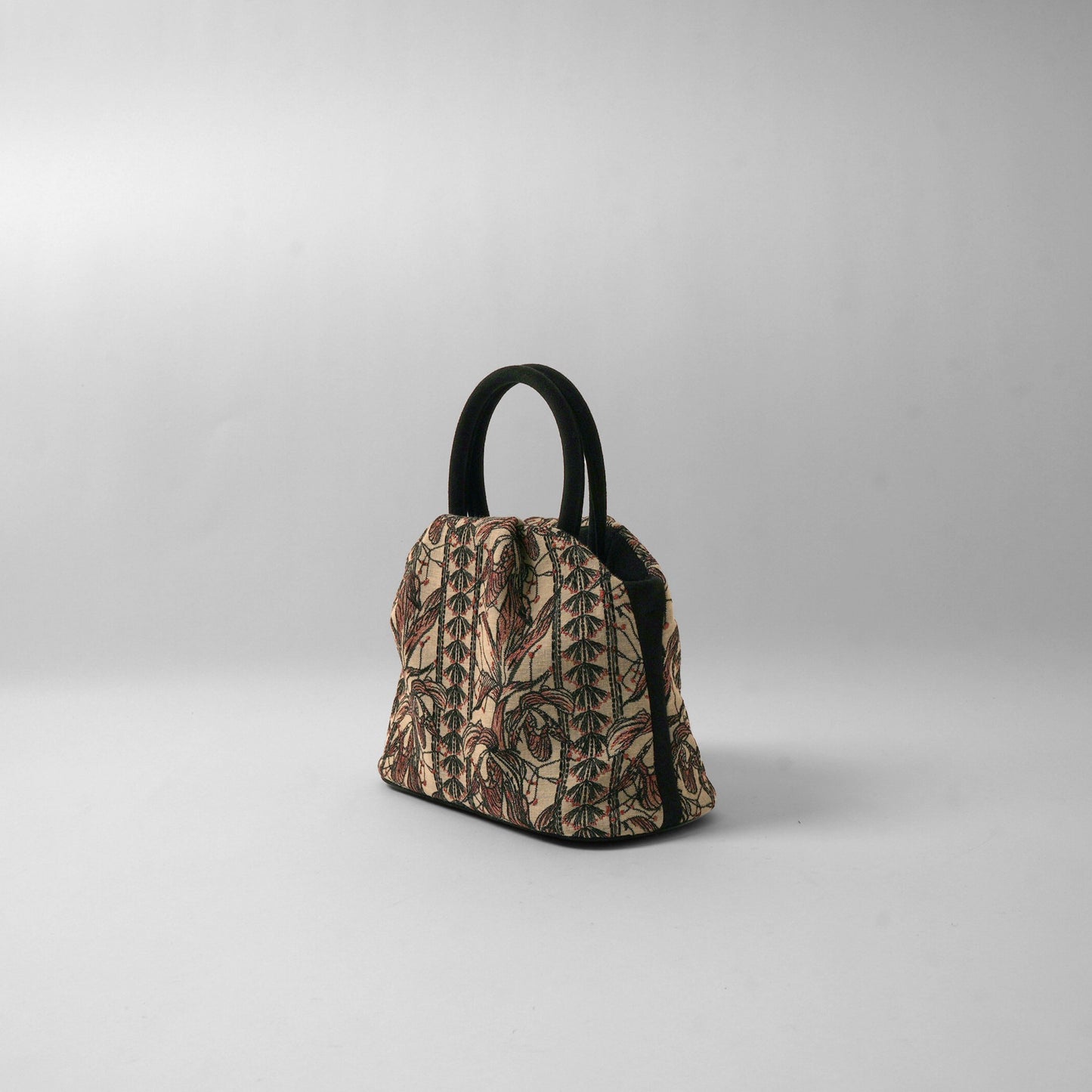 GOULT small Flower Embroidery camel × black