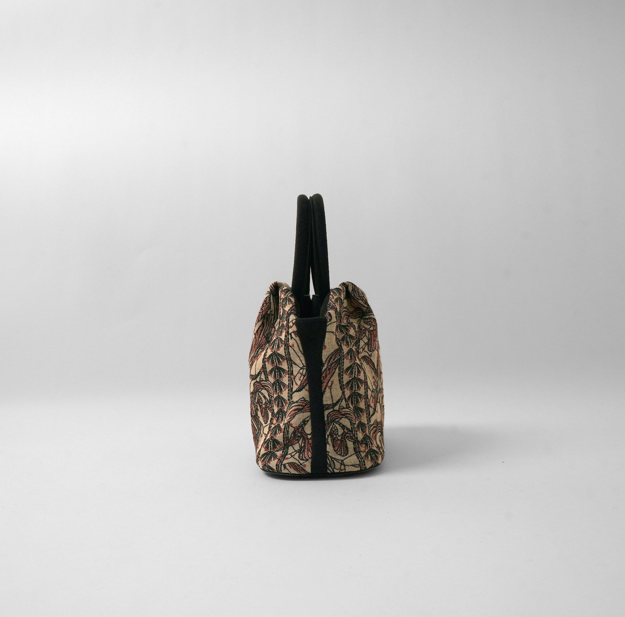 GOULT スモール Flower Embroidery camel × black