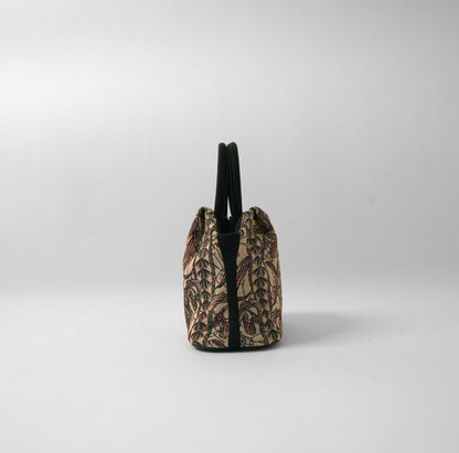 GOULT small Flower Embroidery camel × black