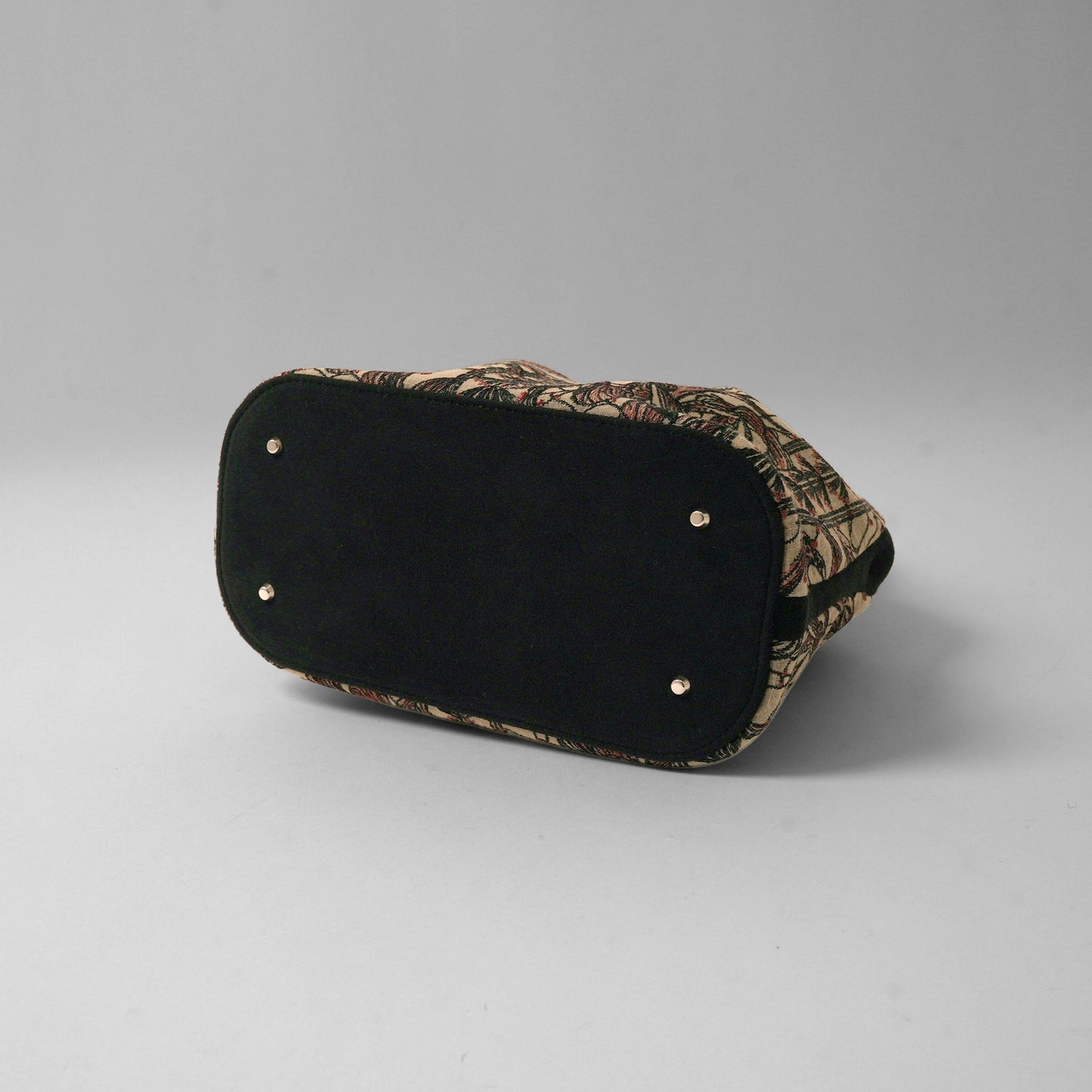 GOULT small Flower Embroidery camel × black