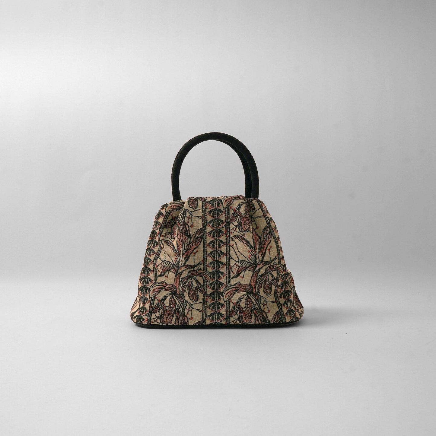 GOULT small Flower Embroidery camel × black