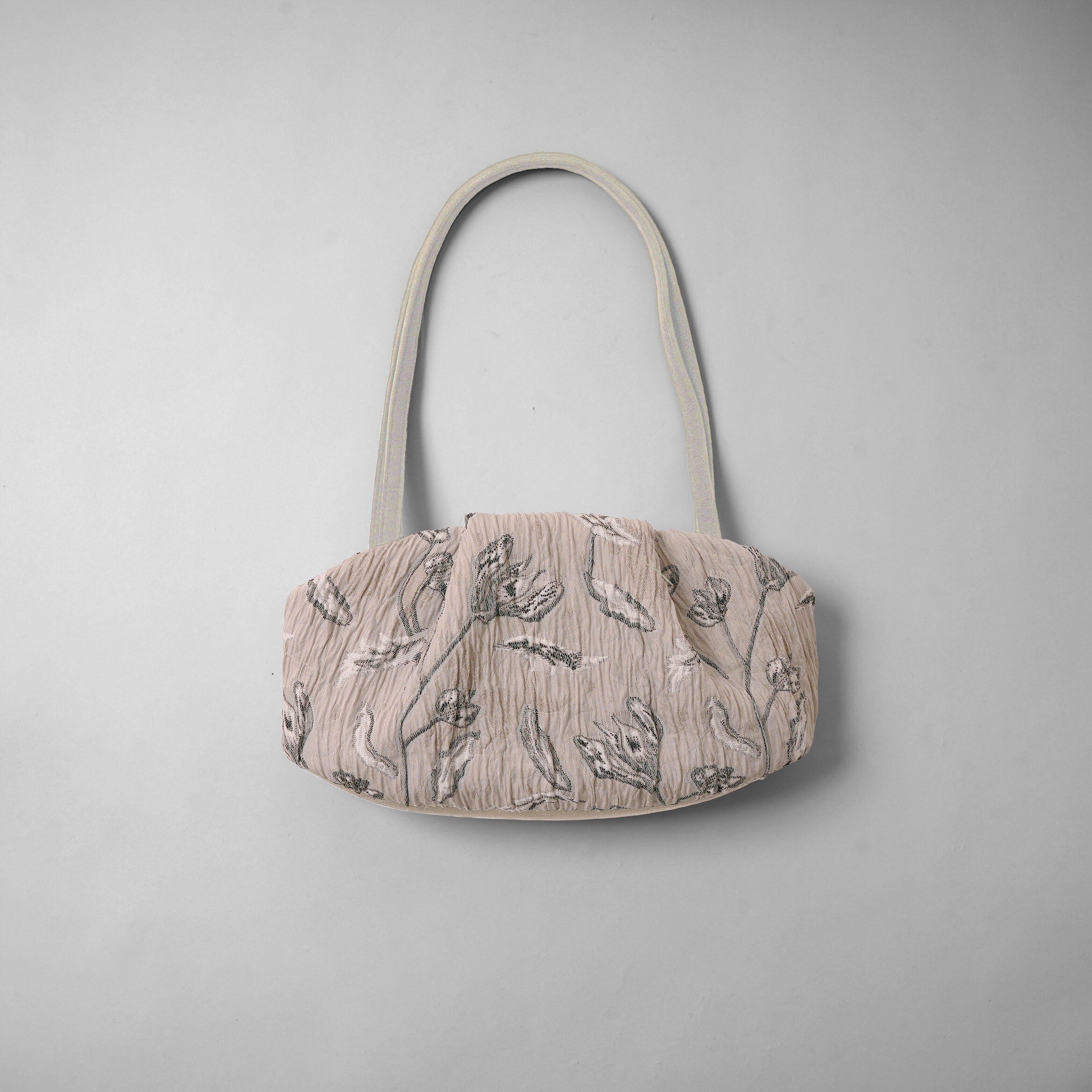 SUNA スモール Layered Motif Jacquard beige