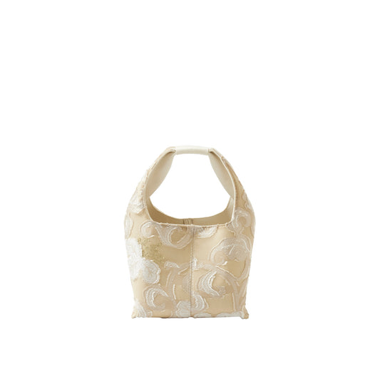 EBONY Collaboration ANNIE -Flower Cut Jacquard- black × blue